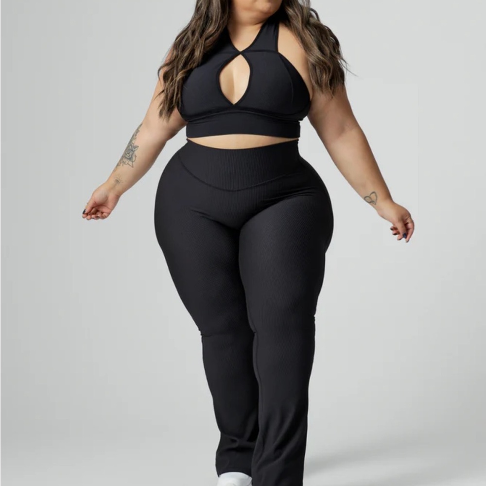 BuffBunny Black Flared Leggings